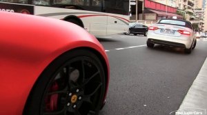 Novitec Rosso Ferrari FF w/ Matt-Chrome-Red Wrap in Monaco | INSANE SOUND!