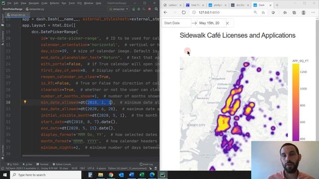 DatePickerRange - Python Dash Plotly