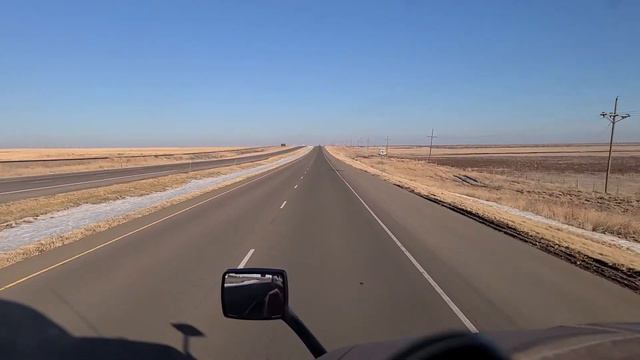 02-20-21 Amarillo Texas to Washburn Texas "SNOW" is melting смотреть онлайн