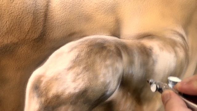 Аэрография в интерьере. Лошади смотреть онлайн