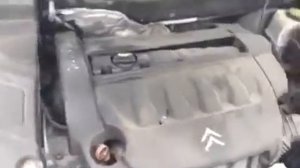 Запуск двигателя 6FY 1.8 EW7A Citroen C5 2006 год перед разбором автомобиля