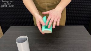 Силиконовая форма «Стакан ВД». Молд стакана для ватных дисков из гипса и бетона. Декор для дисков