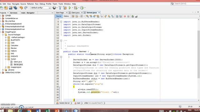 Socket Programming in Java using Netbeans смотреть онлайн