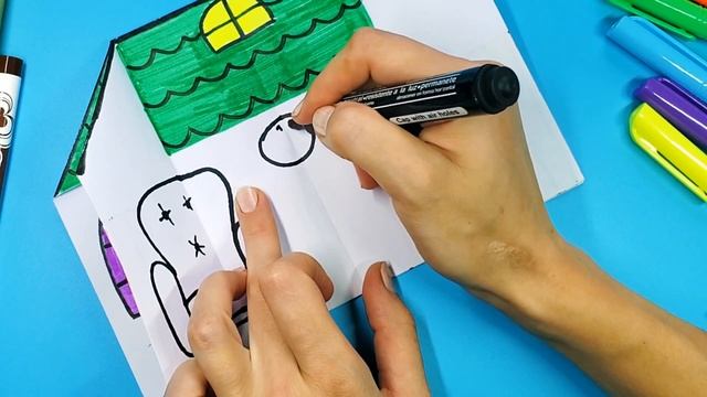 DIY - How To Make Paper Home For Little Dolls by yourself смотреть онлайн