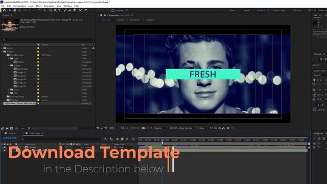 Dynamic Intro opener aftereffects template free download смотреть онлайн