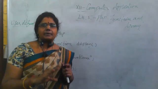 12th Computer Application-(lesson-5)-PHP Function and Array-Part-I