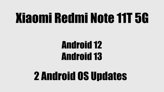 Xiaomi Redmi Note 11T 5G Android 14 HyperOS/MIUI 15 Update смотреть онлайн