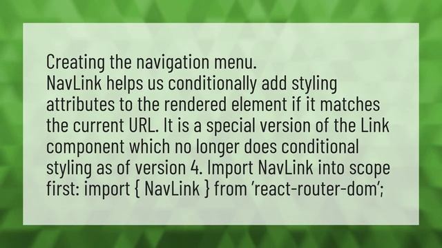 How do I use NavLink in react? смотреть онлайн