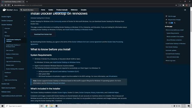 How to install Docker on Windows 10 Pro: part 1