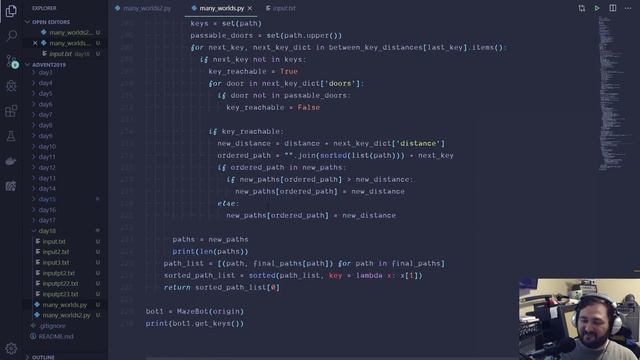 Day 18: Python - Advent of Code 2019 смотреть онлайн