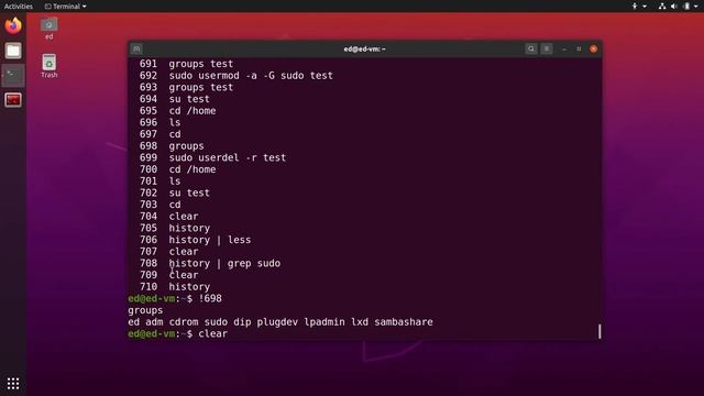 Linux - Work with History in the Terminal смотреть онлайн