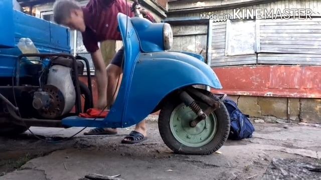 Пытаемся завести мотороллер. Оживление мертвеца спустя годы простоя.#1