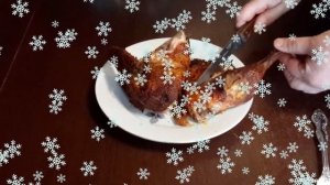 Купила готовую маринованную утку. Немного разочарованна.Но вкусненько.