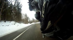 Suzuki GSR 750 col du cou  Gopro hero