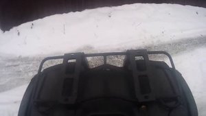 Квадроцикл STELS 500 по снегу