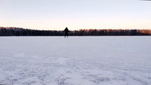 На коньках по озеру Поколево