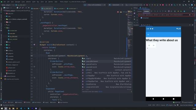 Flutter [widgets] Простой слайдер. PageView. Часть 1