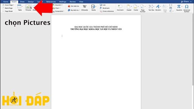 Cách chèn ảnh file Word đơn giản nhanh chóng sử dụng trên Macbook