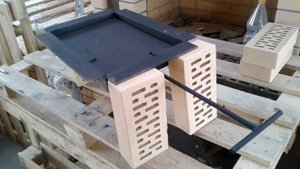 Конструкция поворотного шибера дымохода