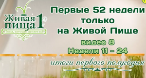 Евгений Агафонов, Личный Опыт сыроедения "52 недели", отчёт за пол года, недели 11-24 (Видео 66)