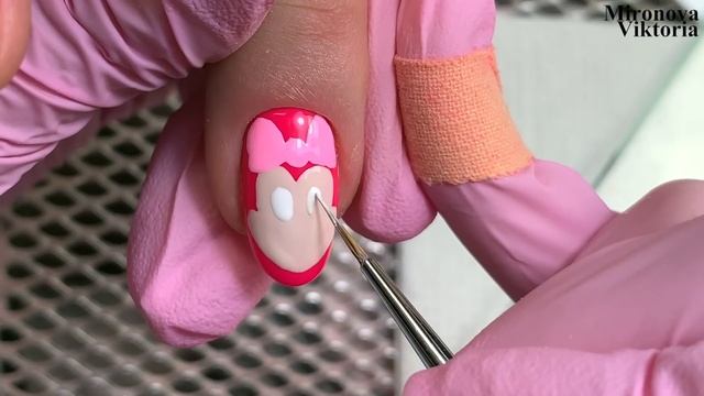 Сахарный замок на ногтях. Комбинированный маникюр. смотреть онлайн