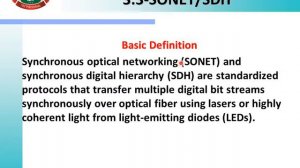 EJ-6I-ONS-VIDEO LECTURE-SONET/SDH