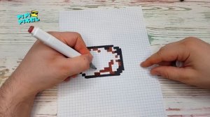 МАЛАЯ АПТЕЧКА из ИГРЫ PUBG РИСУНКИ ПО КЛЕТОЧКАМ -PIXEL ART