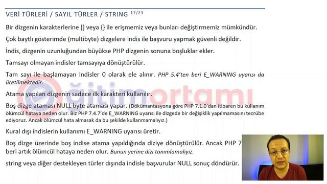 PHP Öğreniyoruz | Ders 3 PHP Veri Türleri смотреть онлайн