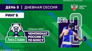 Чемпионат России по боксу среди мужчин 19-40 лет. Дневная сессия. Ринг "Б". Хабаровск. День 2.