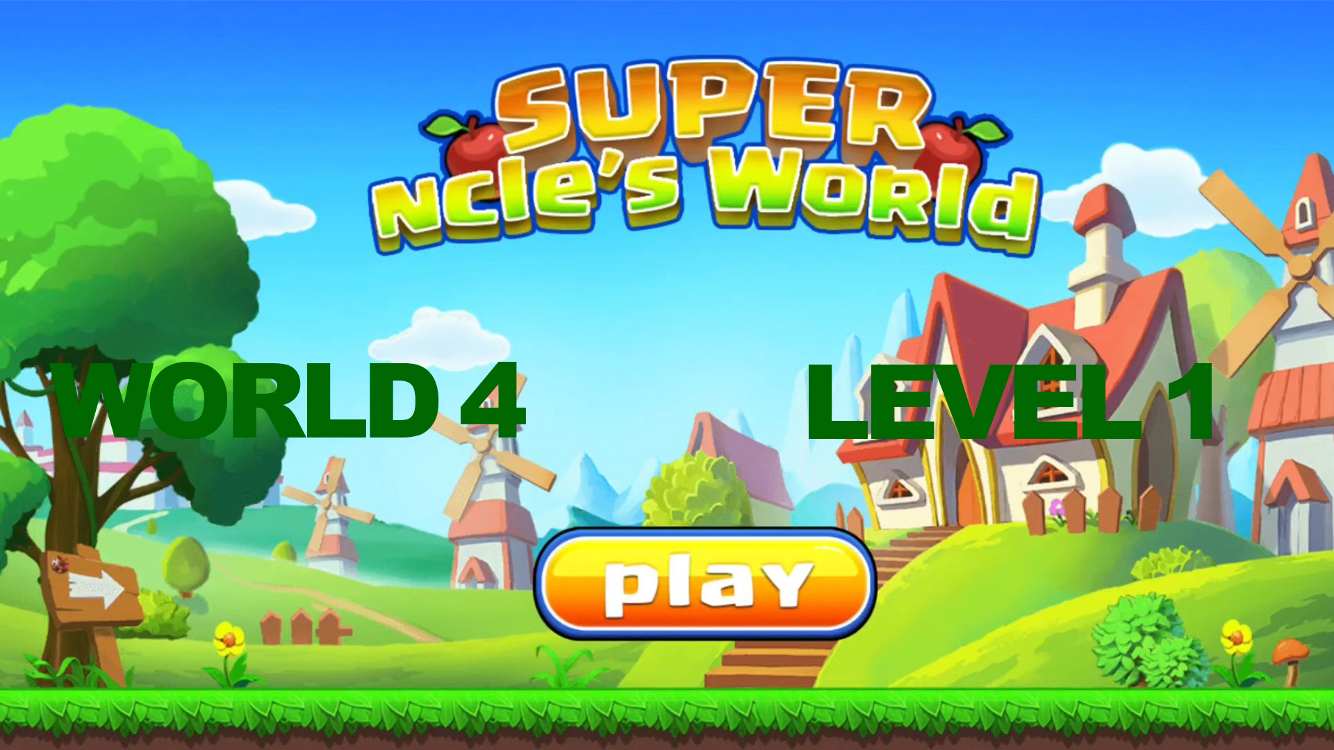 Super ncle's  World 4. Level 1.