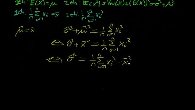 Method of Moments Estimator Normal Distribution