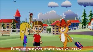 Pussy Cat Pussy Cat where have you been | Nursery Rhymes Songs With Lyrics | Kids Songs