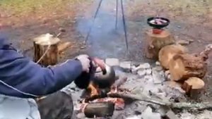 Обычные истории! Озеро Коробожа. Уха из свежей щуки на костре👍