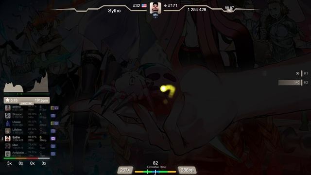 [9.09⭐] Sytho | Watashi - Ganbare! [emu's Extra: Zoa Ele] +DT 97.15% {#6 792pp FC} - osu!