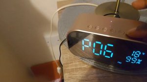 YAYUSI S2 CLOCK FM RADIO, BLUETOOTH, INSTRUCTIONS ON HOW TO SET THE RADIO ON THIS DEVICE. Review