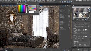 Как создать материал тюля в 3ds max (corona)