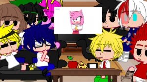 MHA react to Sonic the hedgehog|| Request|| Eng/Esp