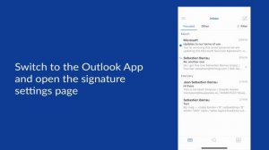 Installing your email signature on Outlook for iOS