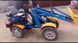 Самодельный трактор с погрузчиком
