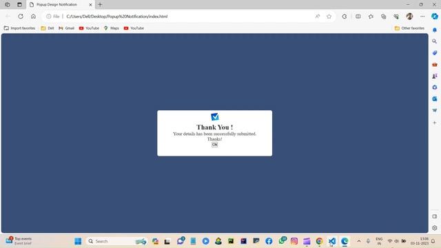 How To Make A Popup Using HTML, CSS And JavaScript | Create a Modal Box In HTML Website смотреть онлайн