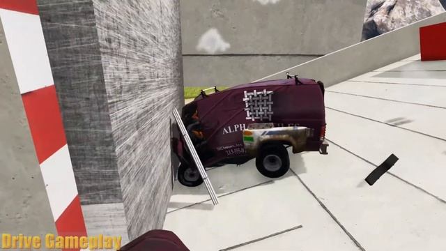 Van Crash test -  BeamNG Drive #4 смотреть онлайн