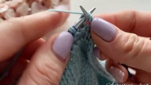 Красивое оформление манжет, низа изделия, планки платочной вязкой с аккуратным закрытием петель