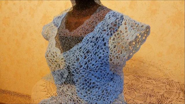 Вяжем крючком! Жилет из квадратных мотивов. смотреть онлайн