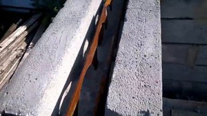 Армопояс из U-блоков,Заливка бетона в опалубку из U-блоков