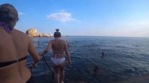 Крым. Судак. Крабий остров. Пляж Махито. Набережная