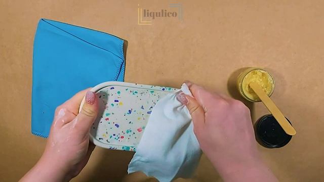 Обработка изделий из Акрилового Гипса LIQULICO | Финишный воск