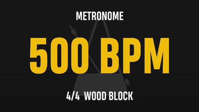 500 BPM 4/4 - Best Metronome (Sound : Wood block)