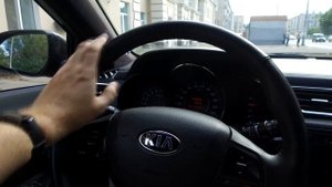 Долговечность гарантийной кожи руля Kia Rio 3