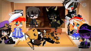 The Afton family + Sammy react to BaTIM || (Fandom react to BaTIM part 1) || Gacha club