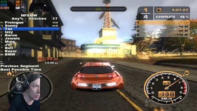 Need for Speed Most Wanted SpeedRun Any% - Glitches Treinamento versão 1.2 смотреть онлайн